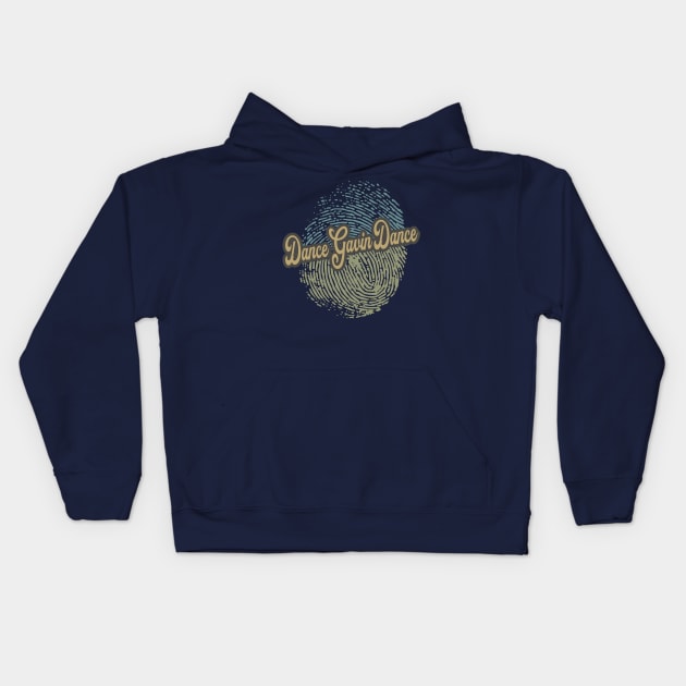 Dance Gavin Dance Fingerprint Kids Hoodie by anotherquicksand